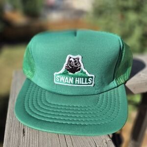Vintage Swan Hills Grizzly Trucker Hat